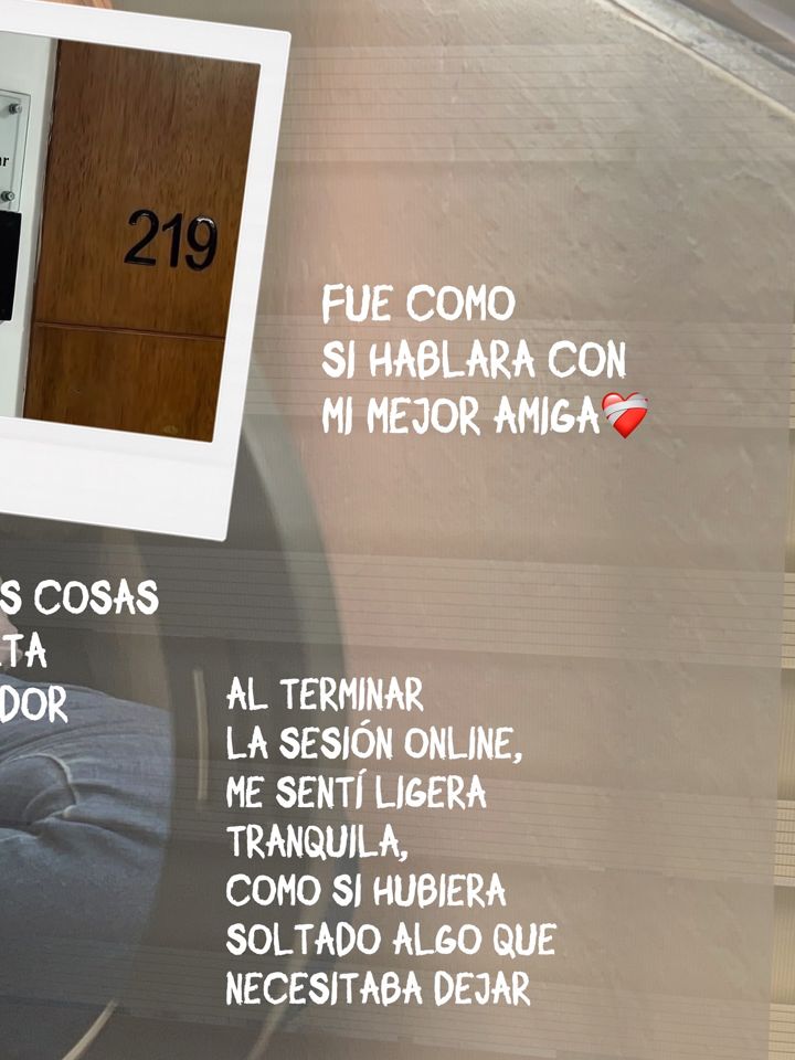 Mi primera sesión fue online, imagen 4 de 4